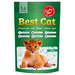 Наполнитель гигиенический Best Cat для кошек силикагелевый с ароматом зеленого яблока 3,6л
