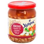 Фасоль Хуторок в томатном соусе 500мл