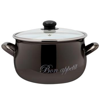 Bon Appetit Black Enameled Pan 5.1l - buy, prices for Supermarket "Kharkiv" - photo 1