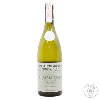 Вино Domaine William Fevre Chablis Premier Cru Montmains белое сухое 13% 0.75л - купить, цены на Восторг - фото 1