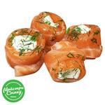 Salmon Rolls with Philadelphia Cheese