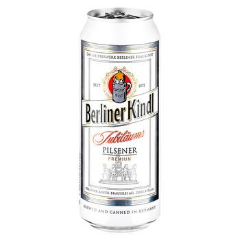 Berliner Kindl Jubilaums Pilsner Light Beer 5.1% 0.5l - buy, prices for EKO Market - photo 1