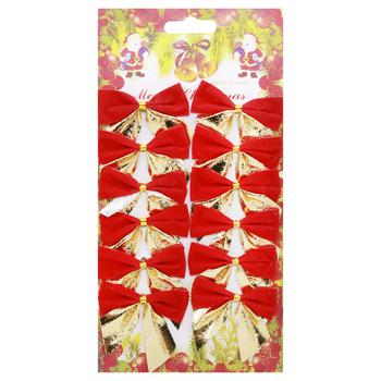 Gold-Red Bow Set 12pcs - buy, prices for Tavria V - photo 1