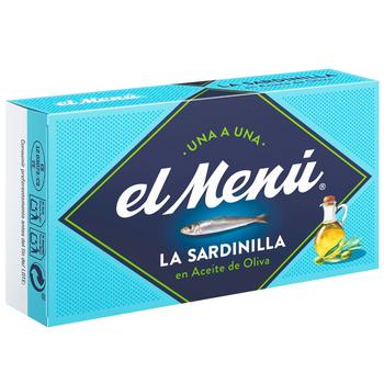 El Menu Mediterranean Sardines in Olive Oil 90g