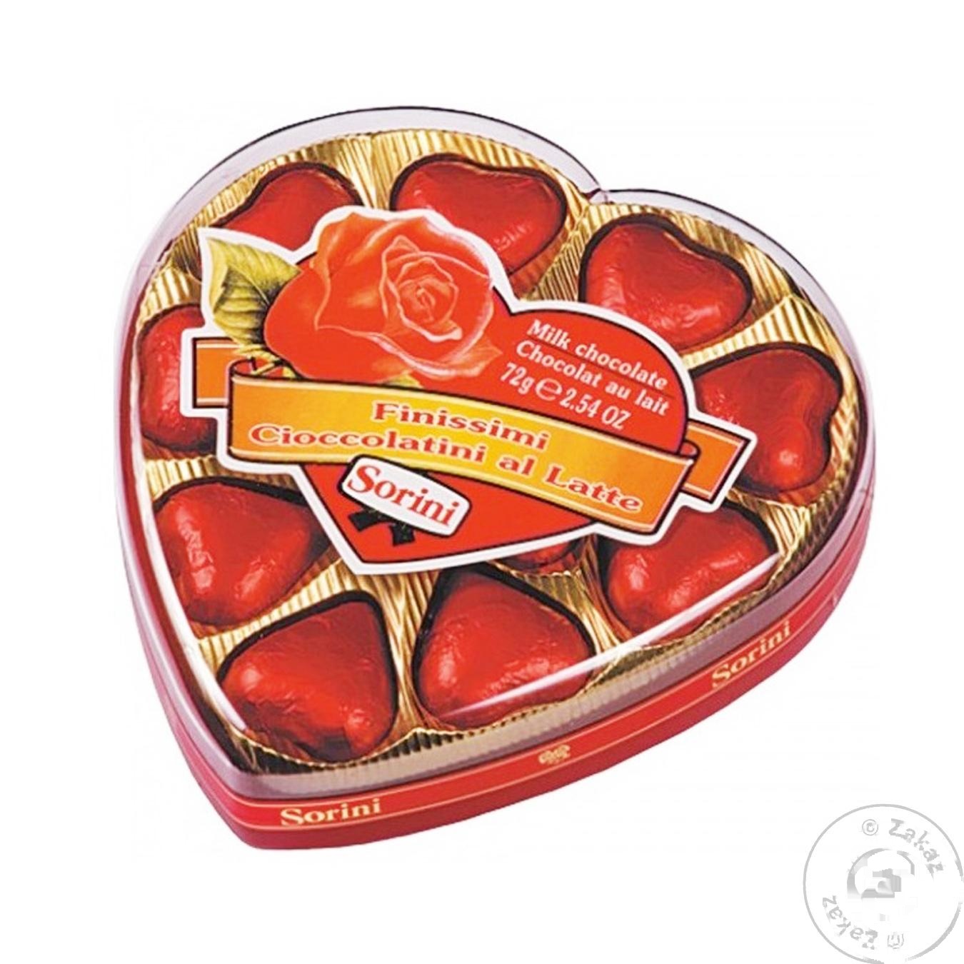 

Конфеты Sorini Сердца 72г