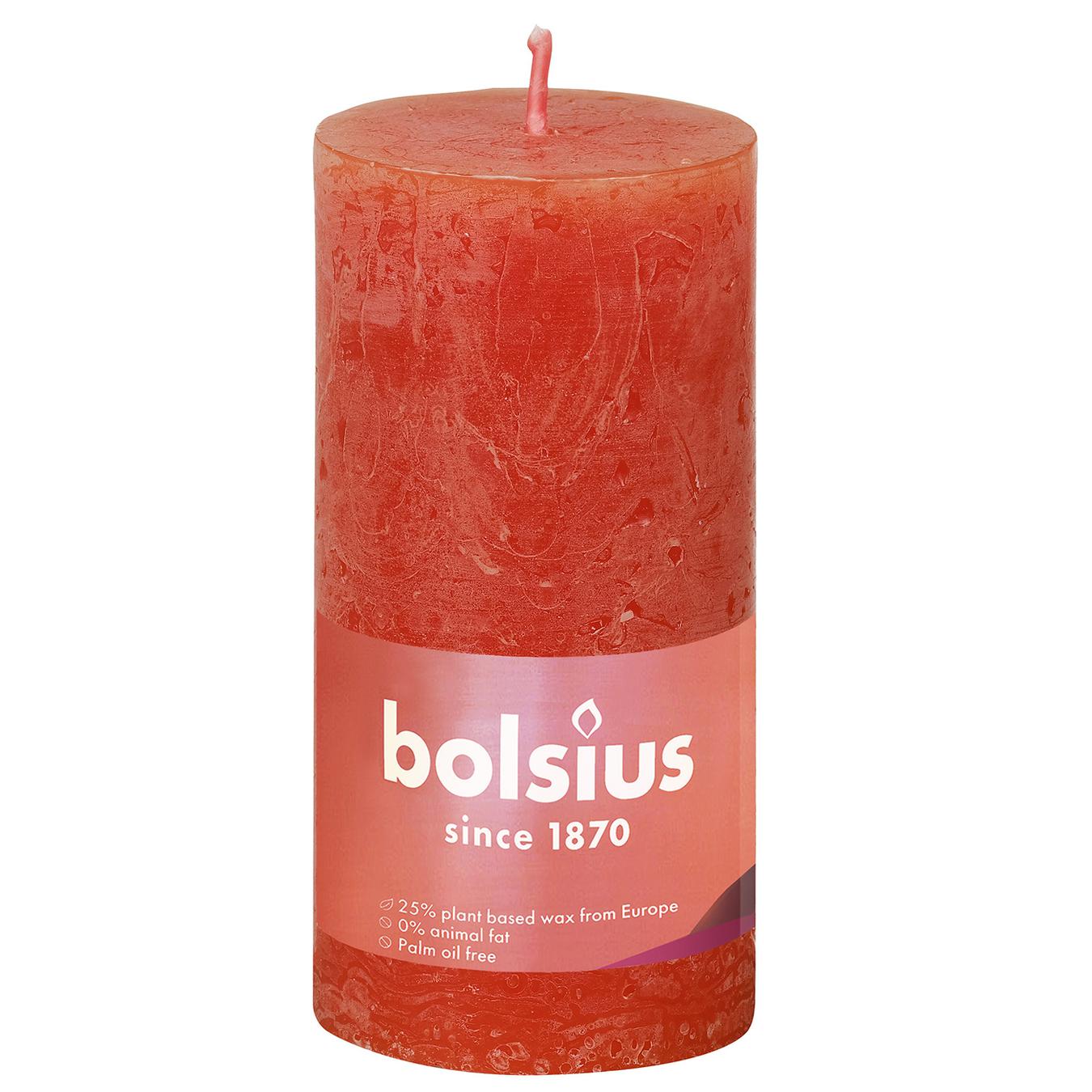 

Свеча Bolsius рустик землистый оранжевый 100/50