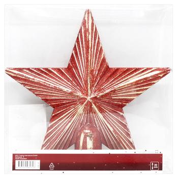 Tarrington House Christmas Decoration Tree Top Red Star 20cm - buy, prices for - photo 1