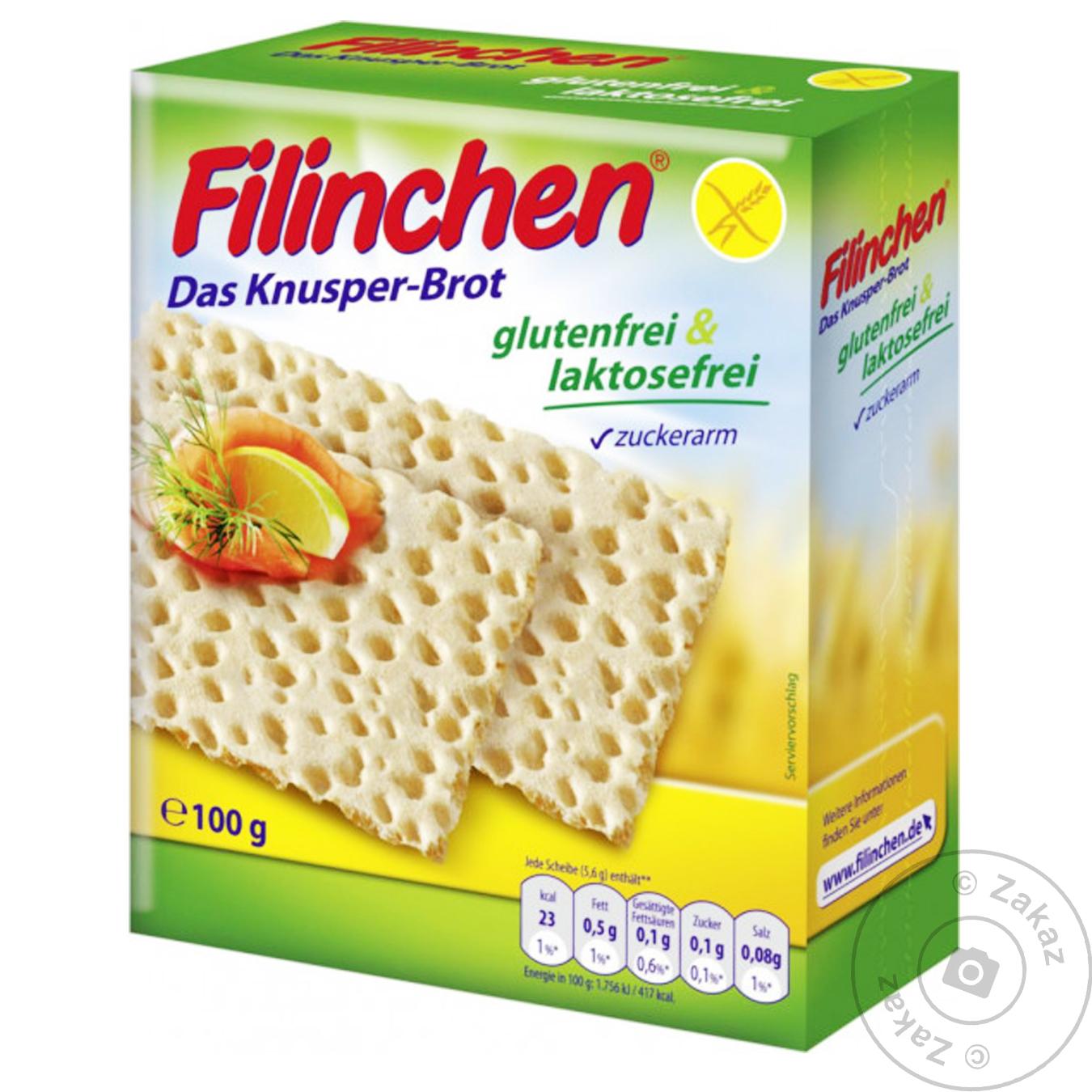 

Хлібці Filinchen 100 г б/глютену і лактози