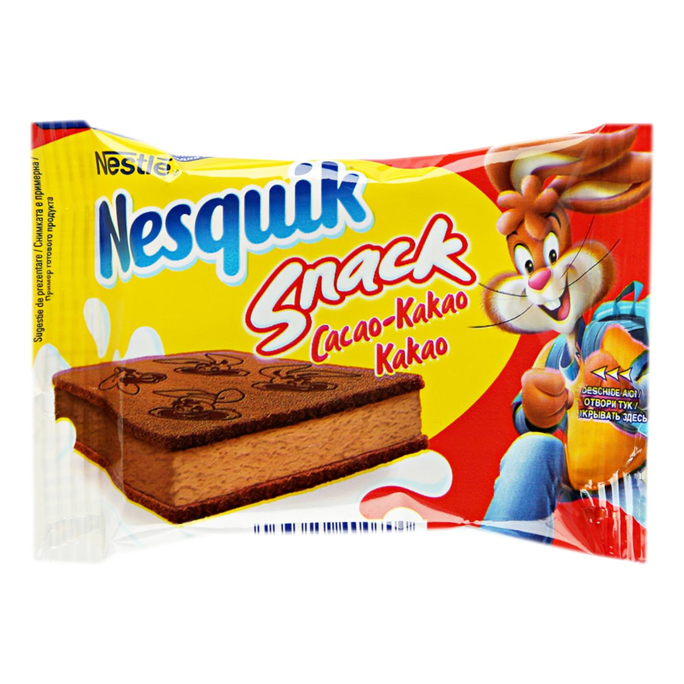 

Пирожное бисквитное Nesquik с какао-молочною начинкой 26г