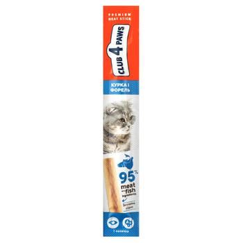 Club 4 Paws Premium Stick with Chicken and Trout Cat Snack 5g