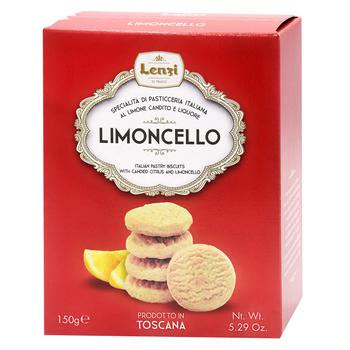 Печенье Lenzi Limoncello с цитрусовым вкусом 150г - купить, цены на NOVUS - фото 1