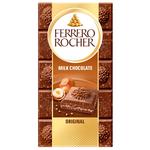 Шоколад молочний Ferrero Rocher з лісовими горіхами 90г