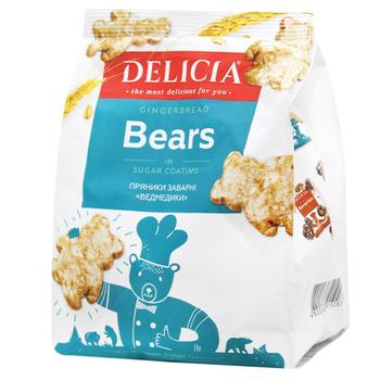 Delicia Bears Custard Gingerbread in Sugar Coating 240g - buy, prices for ULTRAMARKET - photo 1