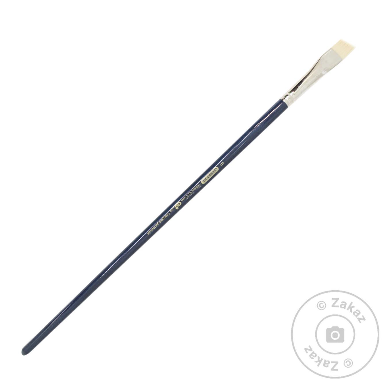 

Кисть синтетическая ZiBi Art Line Ocean угловой 6, длинная ручка