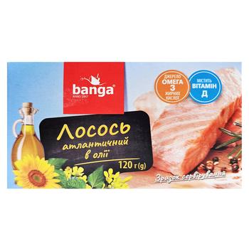 Лосось атлантический Banga в масле 120г