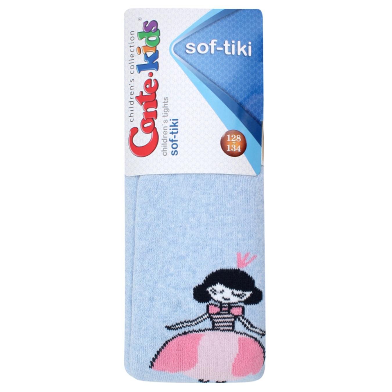 

Колготки Conte Kids Sof-Tiki детские хлопковые светло-голубые 128-134р
