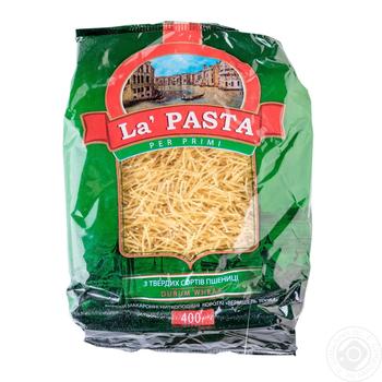 Макаронні вироби La Pasta вермішель 400г купити, ціни на МегаМаркет - фото 1