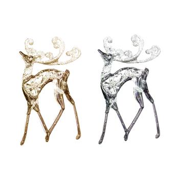 Deer Openwork Hanging Plastic Christmas Decoration 13х7.5cm