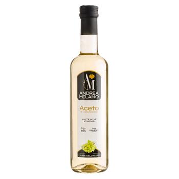 Andrea Milano White Wine Vinegar 500ml - buy, prices for NOVUS - photo 1