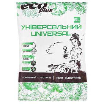 Субстрат Eco Plus універсальний торф’яний 6л