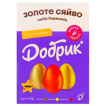 Dobryk Golden Glow Set of Dyes for Easter Eggs 9g - buy, prices for METRO - photo 1