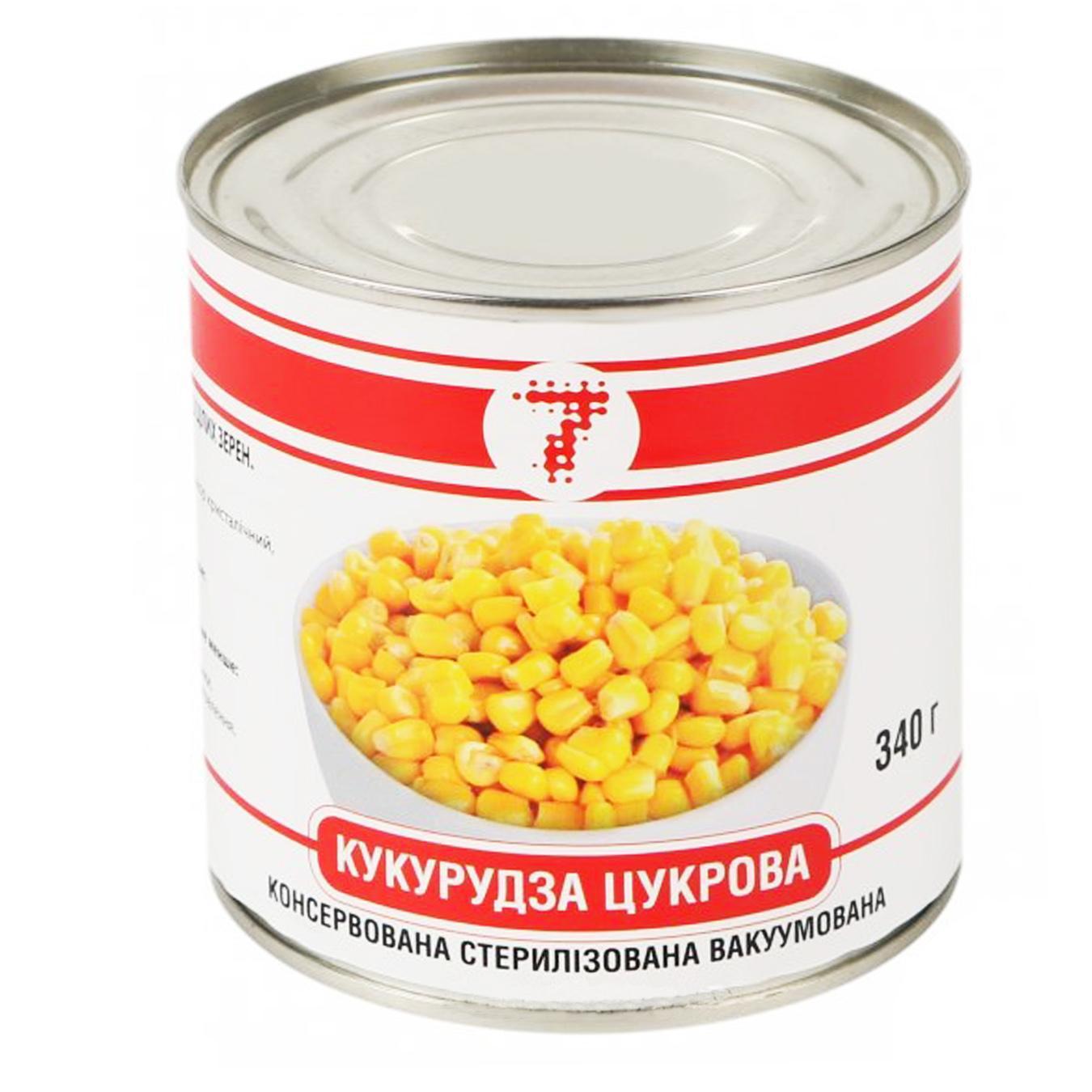 

Кукуруза Семерка консервированная 340г