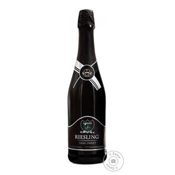 Amber Riesling Semi-Sweet Sparkling Wine 0.75l - buy, prices for ULTRAMARKET - photo 1