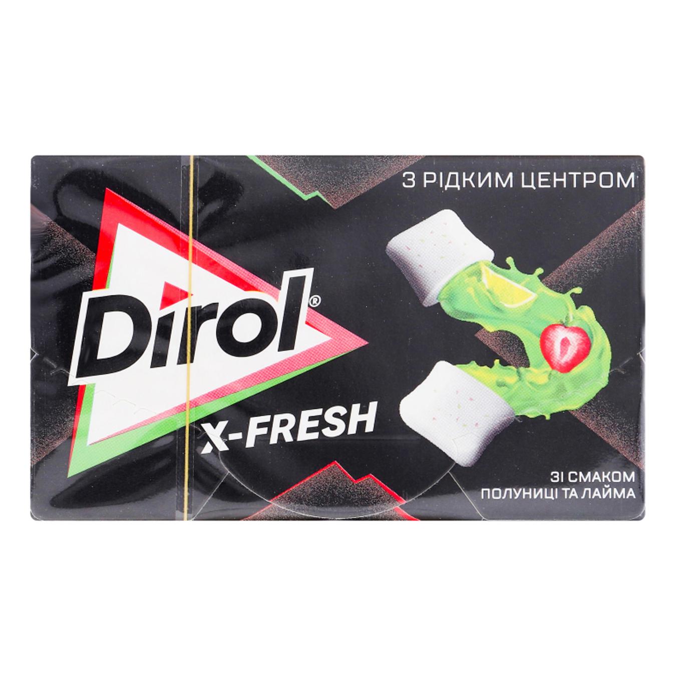 

Жевательна резинка Dirol X-Fresh клубника-лайм 19,8g