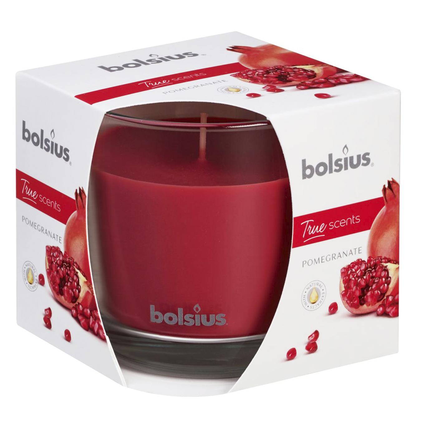 

Свеча Bolsius ароматизированная True Scents Гранат в стакане 95/95