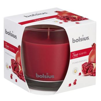 Bolsius True Scents Pomegranate Scented Candle in Glass Cup 95/95 - buy, prices for COSMOS - photo 1