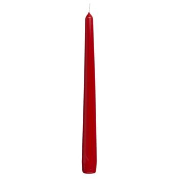 Bolsius Conical Candle 24.5х2.4cm Red Mica - buy, prices for NOVUS - photo 1