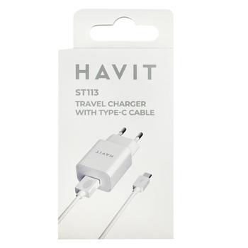 Havit Travel Charger with Type-C Cable HV-ST113 - buy, prices for Auchan - photo 1