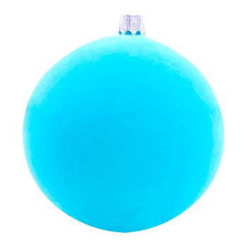 Velvet Plastic Ball Christmas Tree Decoration in Assortment 8cm - buy, prices for - photo 1