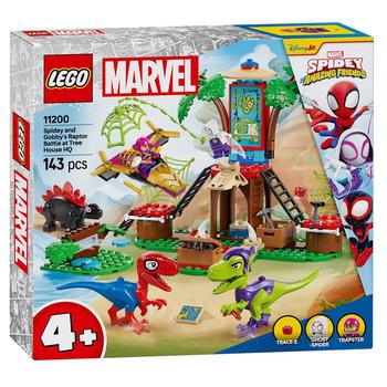 Lego Marvel Spidey and Gobby's Raptor Battle at Tree House HQ Construction Set