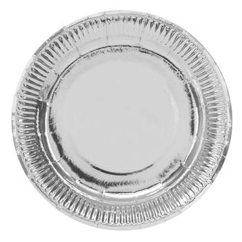 Party Khata Party Plates 23cm 6pcs Silver - buy, prices for NOVUS - photo 2