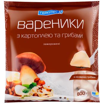 Вареники Геркулес с картофелем и грибами 800г - купить, цены на Чудо Маркет - фото 1