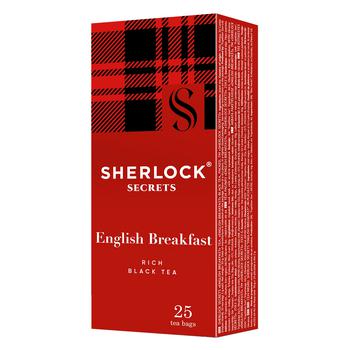 Чай чорний Sherlock Secrets English Breakfast 2г*25шт - купити, ціни на Ашан - фото 1