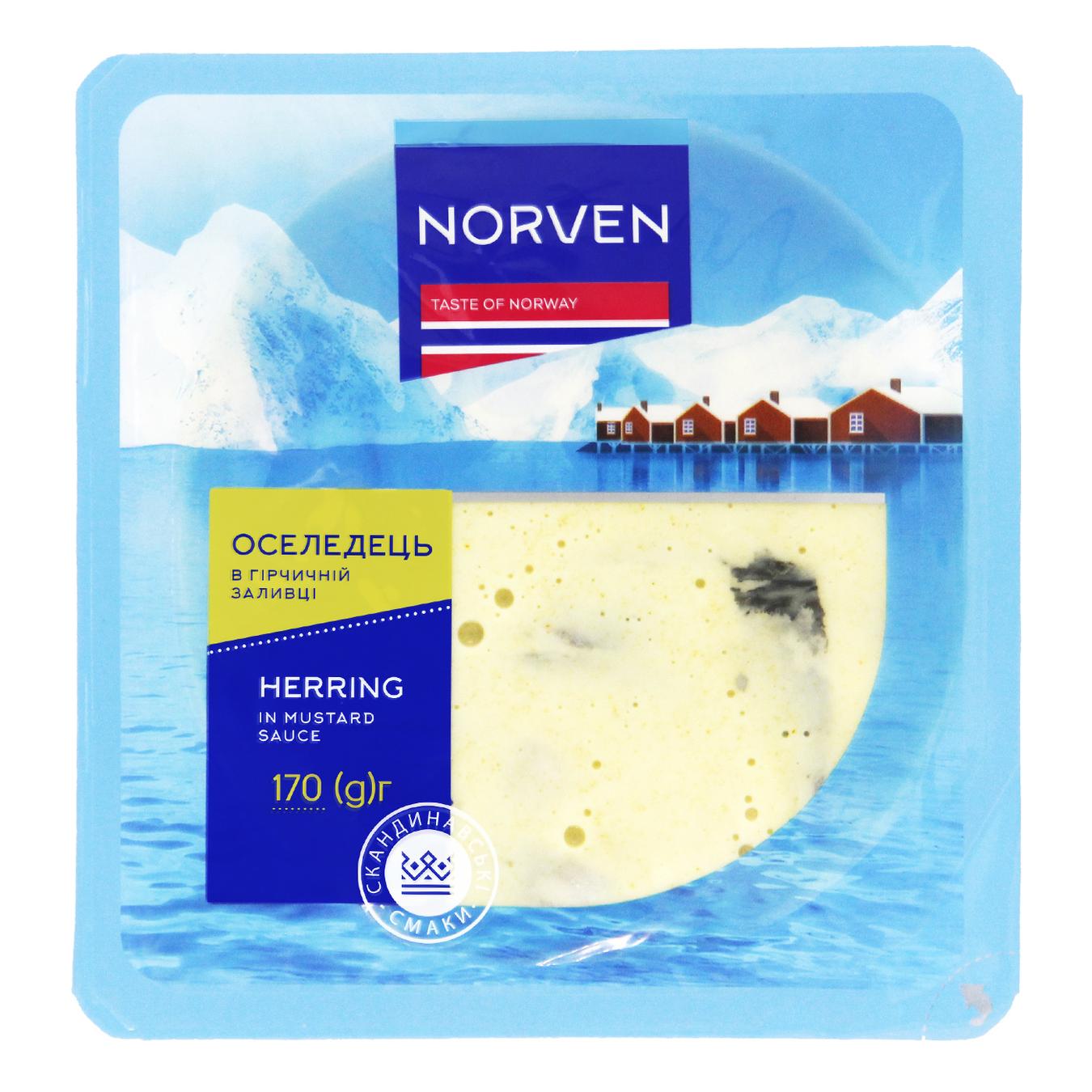 

Сельдь Norven в горчичном заливке 170г