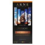 Шоколад черный Arne мигдаль та апельсин 100г