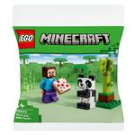 Конструктор Lego Minecraft Стив и малыш-панда