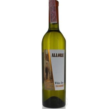 Вино Allore White Dry біле сухе 0.75л х6 купить, цены на МегаМаркет - фото 3