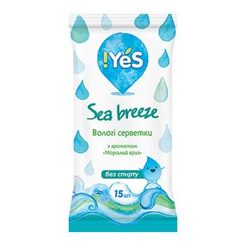 Yes! Sea Breeze Wet Napkins 15pcs - buy, prices for Vostorg - photo 1