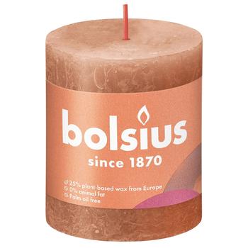 Bolsius Candle 35 Hours 80/68mm Pink-Brown - buy, prices for NOVUS - photo 1
