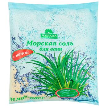 Соль для ванн Желана морськая Лемонграсс с пеной и коалином 500г - купить, цены на Торба - фото 2