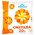 Сметана Добриня 20% 400г