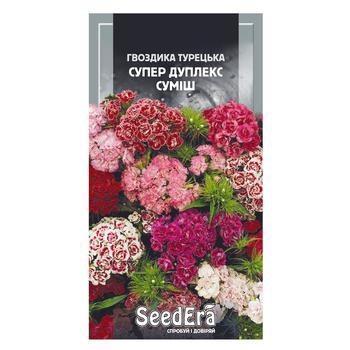 Семена Seedera Цветы Гвоздика турецкая супер дуплекс смесь 0,5г - купить, цены на Таврия В - фото 1
