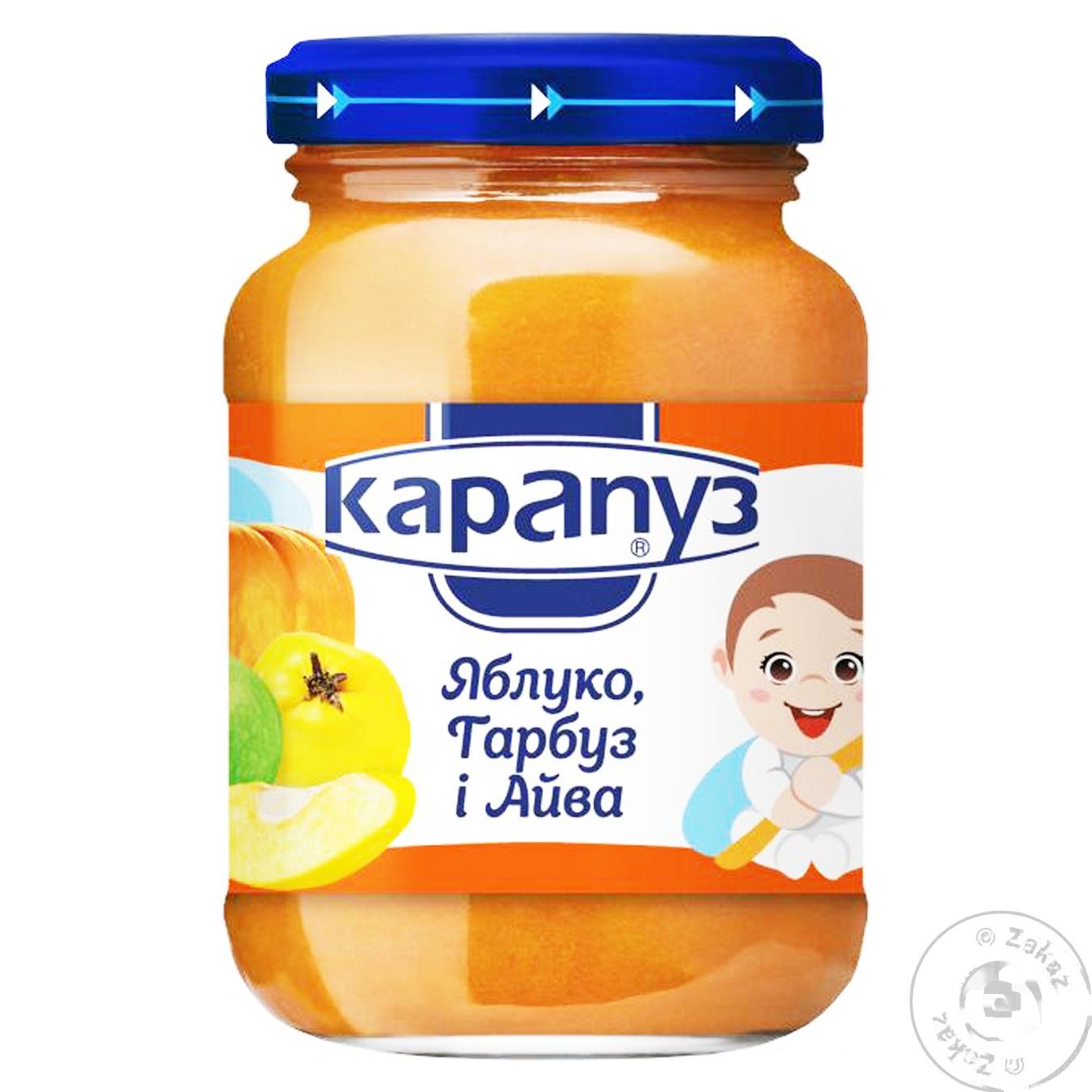 

Пюре Карапуз яблоко, морковь и айва 200г