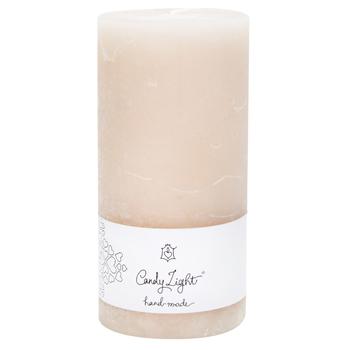 Candy Light Flax Cylinder Candle 7x15cm - buy, prices for NOVUS - photo 1