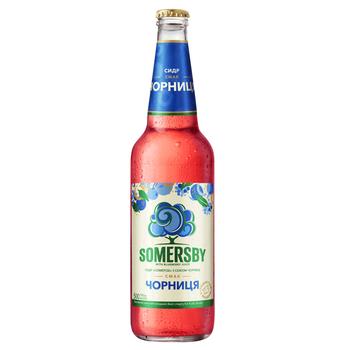 Сидр Somersby з соком чорниці 4,7% 0,5л - купити, ціни на AlcoHub - фото 1