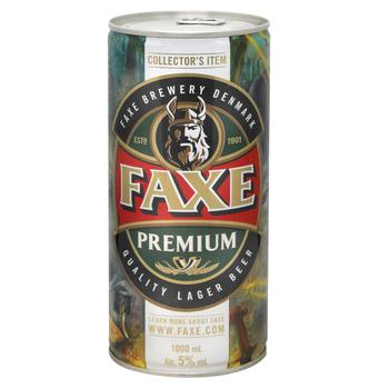 Пиво Faxe Premium світле 5% 1л - купити, ціни на MasterZoo - фото 1